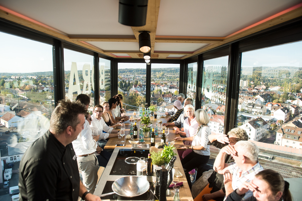 Dinner in the Sky mit Bora