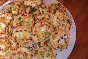 Flammkuchenschnecken