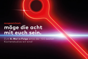 ausgezeichnet. möge die acht mit euch sein.